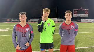 Minford’s Ethan Cordle Kade Glockner and Myles Montgomery discuss regional win over South Webster [upl. by Llireva952]