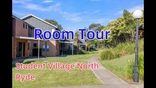 Student Accommodation In Sydney  Student Village North Ryde Room Tour [upl. by Alhahs51]