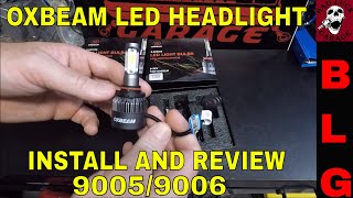 OXBEAM LED HEADLIGHT REVIEW [upl. by Wendalyn]