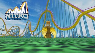 Nitro Six Flags Great Adventure Front Seat POV Theme Park Tycoon 2 [upl. by Yrelle]