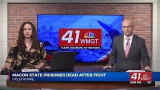 Macon State Prisoner dead after fight [upl. by Correna]