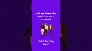 Crafting Memorable Characters Names in 60 Seconds writersblock CharacterNames [upl. by Ocnarfnaig132]