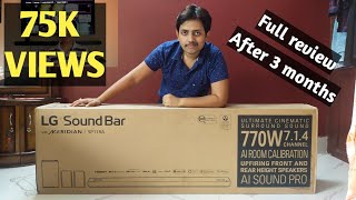 LG SP11RA Dolby Atmos amp DTS X Soundbar detailed review after 3 months usage in Hindi 🔥🔥 [upl. by Emearg]