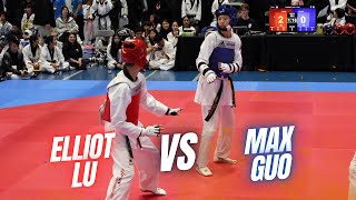 Taekwondo 2024 Korean Consul General Cup  Elliot Lu vs Max Duo [upl. by Proulx]