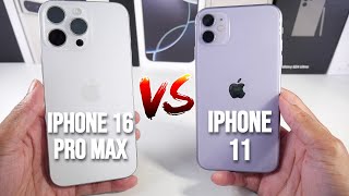 iPhone 11 VS iPhone 16 Pro Max Comparison Camera Test PUBG amp Display amp Speed [upl. by Esimehc596]