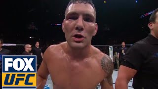 Chris Weidman to Michael Bisping That British bumstop hiding from the real men  UFC FIGHT NIGHT [upl. by Ganny]