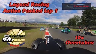 Legend Cars Racing Lap 1 Crash At American Speedfest 2024 Brands Hatch [upl. by Lladnor]