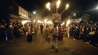 Lindfield Bonfire Societys 2024 Bonfire Procession [upl. by Arihaz]