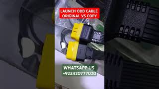 Launch original obd2 extention cable vs copy cable launch automobile thinkdiag [upl. by Nodnahs176]