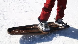 Snowboarding On An Ironing Board [upl. by Aihsile]