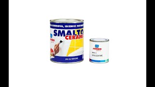 SMALTO PER CERAMICA E SANITARI JUMBO PAINT [upl. by Helaine]