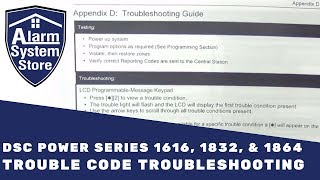 Alarm System Store Tech Video  DSC Trouble Codes [upl. by Oretos476]