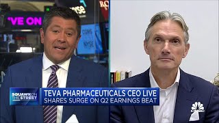 Teva CEO Richard Francis on Q2 earnings beat [upl. by Elocim]