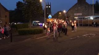 Bathgate Gala  Torchlight Procession 2016 [upl. by Latsirhc567]