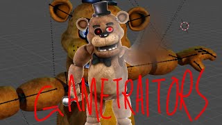 Gametraitors  Racetraitors by Freddy Sings it  Mario Madness V2 FNAF Mix Foxy Returnal [upl. by Labanna]