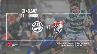 I LIGA RUGBY AZS AWF WARSZAWA VS POSNANIA RUGBY CLUB [upl. by Stone91]