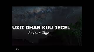 Ruuxii dhab kuu jecel  Saynab Cige  Hees  Lyrics [upl. by Aisile985]