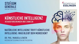 Studium Generale Natürliche Intelligenz trifft künstliche Intelligenz Was bleibt dem Menschen [upl. by Herwick]