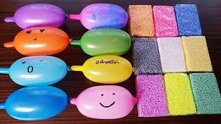 Making Slime With Funny Balloons And Floam Bricks 2 [upl. by Attenol343]