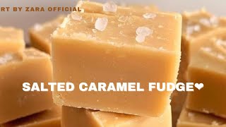 super easy salted caramel fudge recipe shorts [upl. by Giglio]