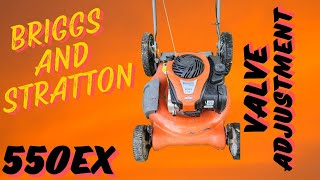 Briggs and Stratton 550EX  Valve Adjustment [upl. by Pylle]