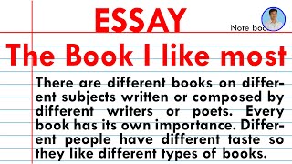 Essay on The Book I Like most [upl. by Ced]