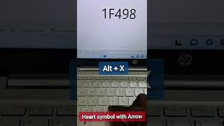 Heart symbol with arrow trick in MSword [upl. by Claudelle920]