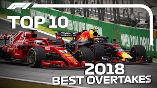 Top 10 Overtakes of 2018 [upl. by Icul]