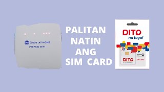 PANO PALITAN NANG SIM CARD ANG GLOBE AT HOME PREAPAID WIFI [upl. by Muriah]