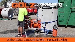 28kw Golz Core Drill KB350  Soakwell Drilling [upl. by Rosalba]