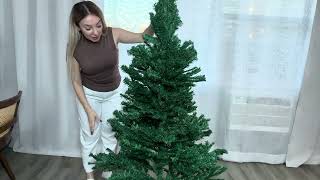 Christmas Tree 6ft Artificial Christmas Trees Full with 800 Branch Tips Easy Assembly ad [upl. by Ariahay]