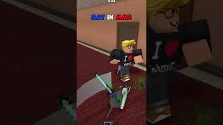 TROLLING AS A RAT IN MM2 🤣 mm2 roblox robloxshorts murdermystery2 shorts [upl. by Bourque94]