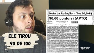 90 PONTOS DE 100 ALUNO DO TM TIROU ESSA NOTA NA EsPCEx ANALISEI A REDAÇÃO [upl. by Araet44]