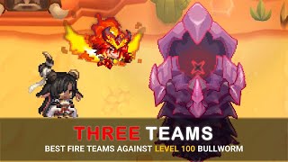 Guardian Tales Best Fire Teams on lv100 Bullworm  GR85 New Morning [upl. by Darbee468]