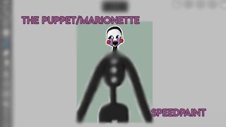 Puppet Marionette speedpaint  FNaF 2 [upl. by Aynotal651]