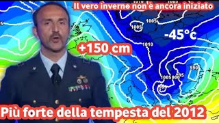 Una tempesta di neve proveniente dal Polo Nord colpirà duramente l’Italia Il più forte della storia🥶 [upl. by Lawlor]