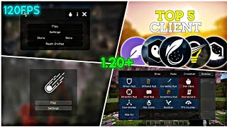 Top 5 Best Clients For Minecraft Pocket Edition 120  FPS Boost Clients for MCPE  MCPE Clients [upl. by Islean162]