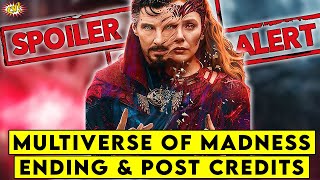 Dr Strange In The Multiverse of Madness Ending amp Post Credit Scene Explained  ComicVerse [upl. by Larimer]