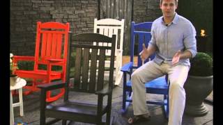 POLYWOOD® Recycled Plastic Presidential Rocking Chair  Product Review Video [upl. by Oraneg]