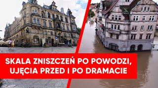 Przytłaczająca skala zniszczeń Ujęcia przed i po wielkiej powodzi [upl. by Ifok873]