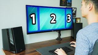 Ultrawide Monitors Tips A Better Way to Use Them  DisplayFusion Windows Management [upl. by Ciardap985]