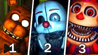 EVERY JUMPSCARE in FNAF The Glitched Attraction FNAF Fangame [upl. by Gadmann]