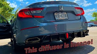 Yofers V2 Diffuser Installs on Honda Accord 20182022 [upl. by Ahtabat]