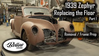 1939 Lincoln Zephyr  Replacing the Floor Part 1 [upl. by Peltz]