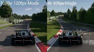 Gran Turismo 7 1080p 120fps mode vs 4K 60fps mode This Is Really Good Watch On 4K Screen [upl. by Ulla]