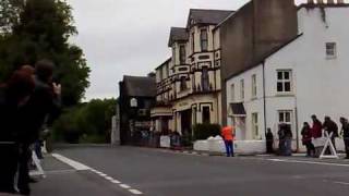 Moto GP bike at full throttle through the Sulby Straight [upl. by Kcirdec]