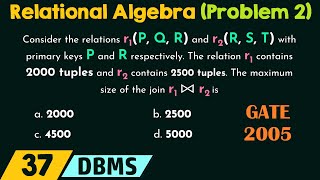 Relational Algebra Solved Problem 2 [upl. by Tews]