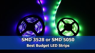 Best Budget RGB LED Strips  SMD 3528  SMD 5050 Unboxing and Overview [upl. by Maximilianus]