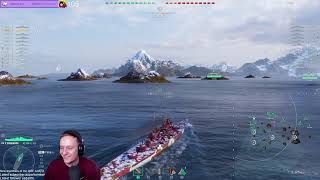 Conqueror  Playing all the old battleships of World of Warships in 2024 [upl. by Aehs]