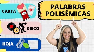 PALABRAS CON VARIOS SIGNIFICADOS  polisémicas  polisemia [upl. by Cello40]